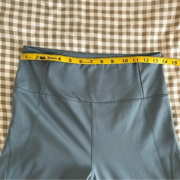 Girlfriend Collective Blue ‘Lagoon’ Compressive High-Rise Leggings | Size L - Picture 11 of 15